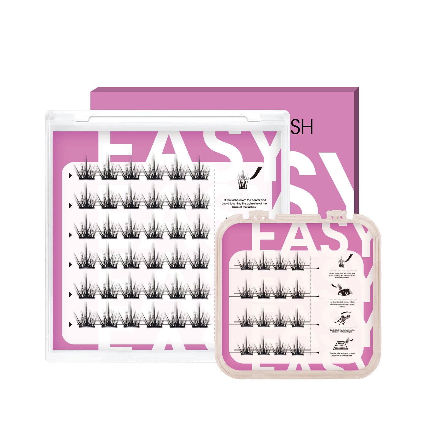 YOLOCAT Self-Adhesive Eyelashes Kit - Press On Lash Clusters