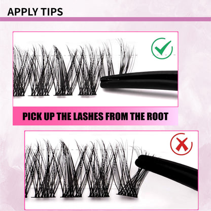 YOLOCAT DIY Lash Clusters Kit - Easy Application - Eyelash Extension